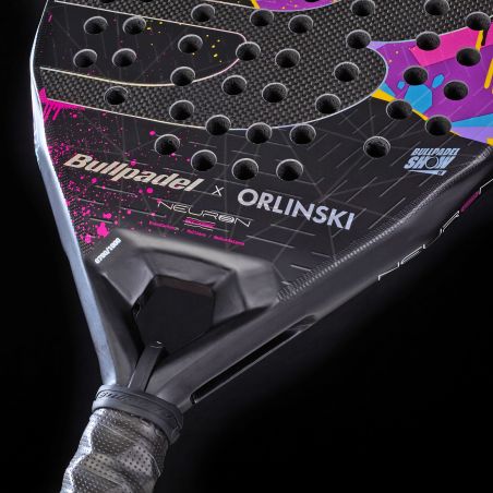 RAQUETTE BULLPADEL NEURON 02 EDGE BULLPADELSHOW 06 x ORLINSKI