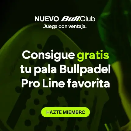 Participa en el sorteo de lanzamiento BullClub. 5 palas. 5 ganadores que elegirán la pala Pro Line que más les guste.