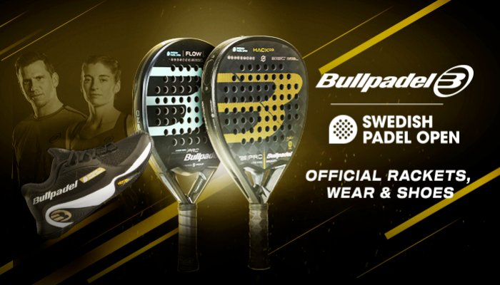 Le HACK 03 et le FLOW WOMAN, raquettes officielles dans le Swedish Padel Open