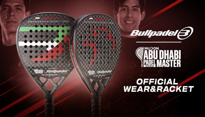 Bullpadel sera la raquette officielle du WPT Madon Abu Dhabi Padel Master