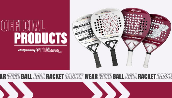 La VERTEX W y la VERTEX 04 Comfort palas oficiales del Brussels Premier Padel P2