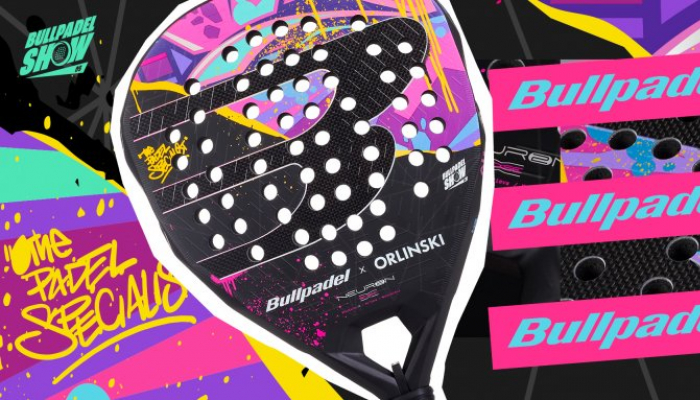 Bullpadel presenta la Neuron 02 Edge x Orlinski, la pala del BullpadelShow